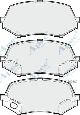 APEC BRAKING stabdžių trinkelių rinkinys, diskinis stabdys PAD1690